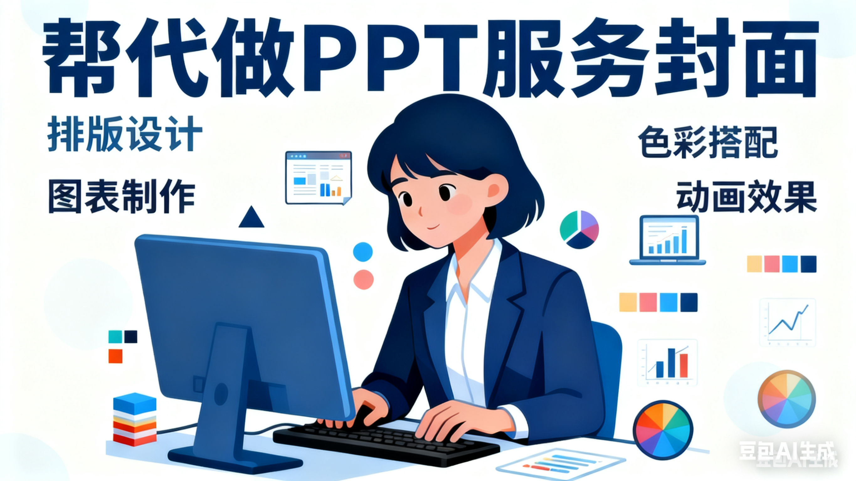 我可以2天内帮你代做一份PPT编辑排版美化版式