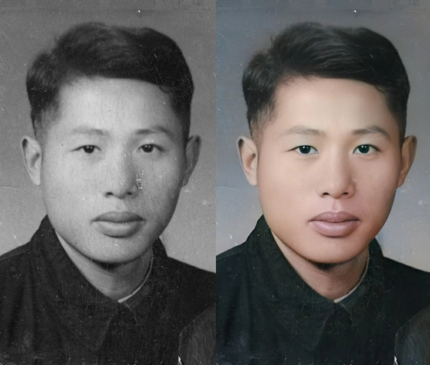 我可以完成1张老照片修复、上色、去污，让回忆变得色彩斑斓，