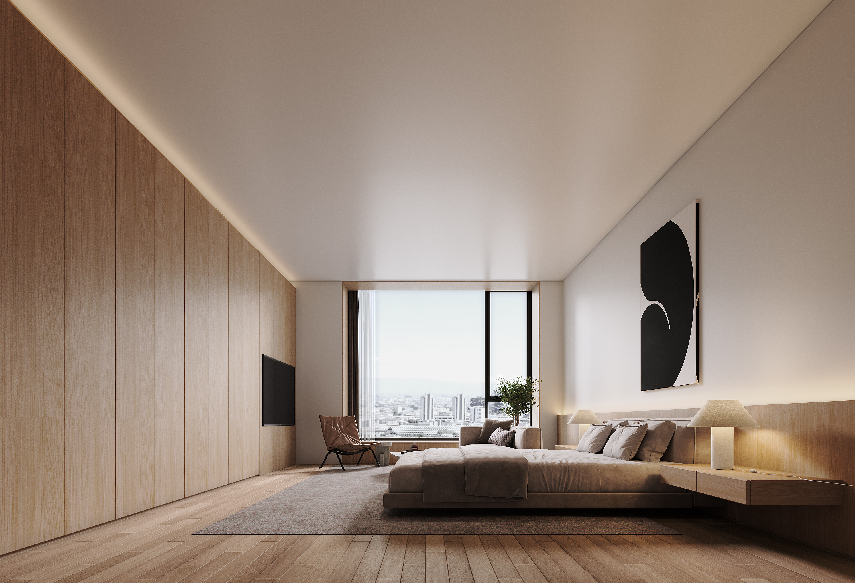 我可以室内外  建筑  效果图制作300一个空间