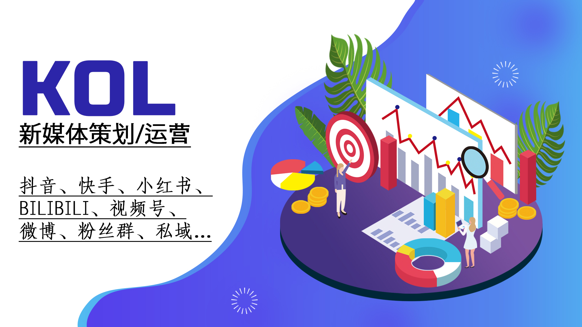 我可以线上新媒体KOL 0→1方案策划及实施