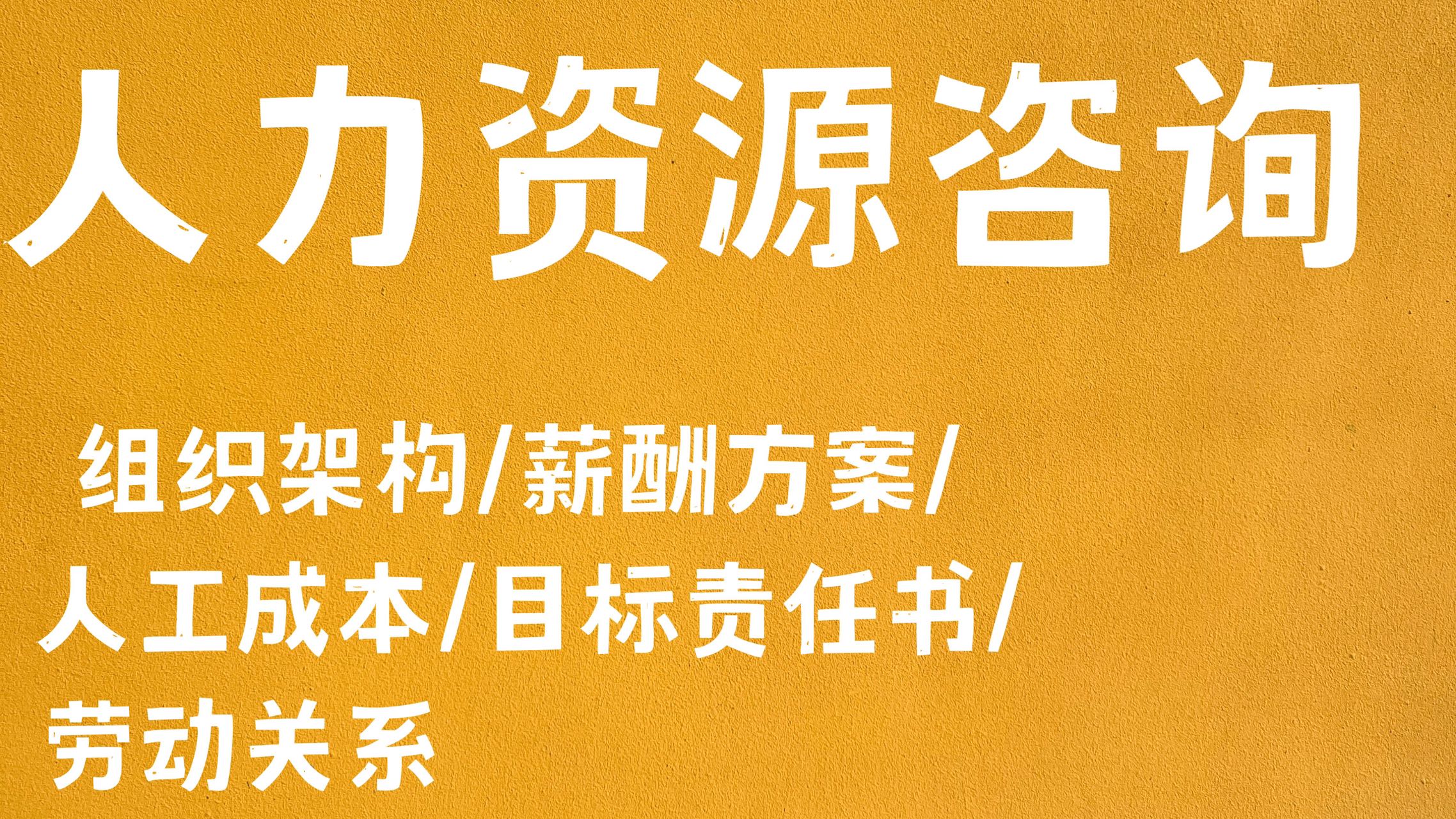 我可以为企业设计1种组织架构、搭建1套薪酬激励体系、做1份人工成本预算表、修改1份目标责任书。