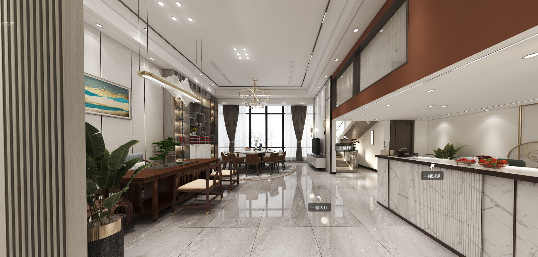 我可以完成一整套室内装饰渲染效果图