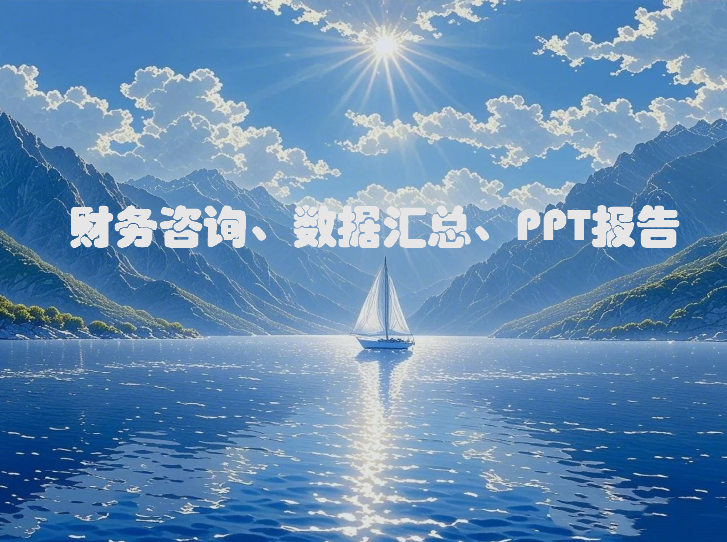 我可以做财务报告PPT，数据整理汇总工作。1天内完成
