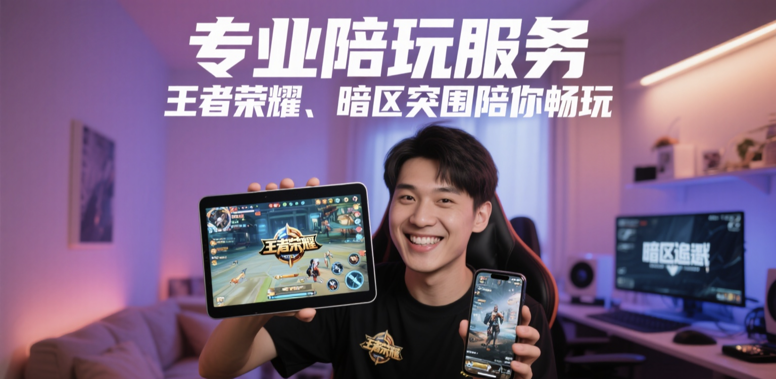 我可以3. 王者巅峰对决×暗区极限撤离，超强陪玩就位2. 双游高玩 | 意识教学 | 高效上分