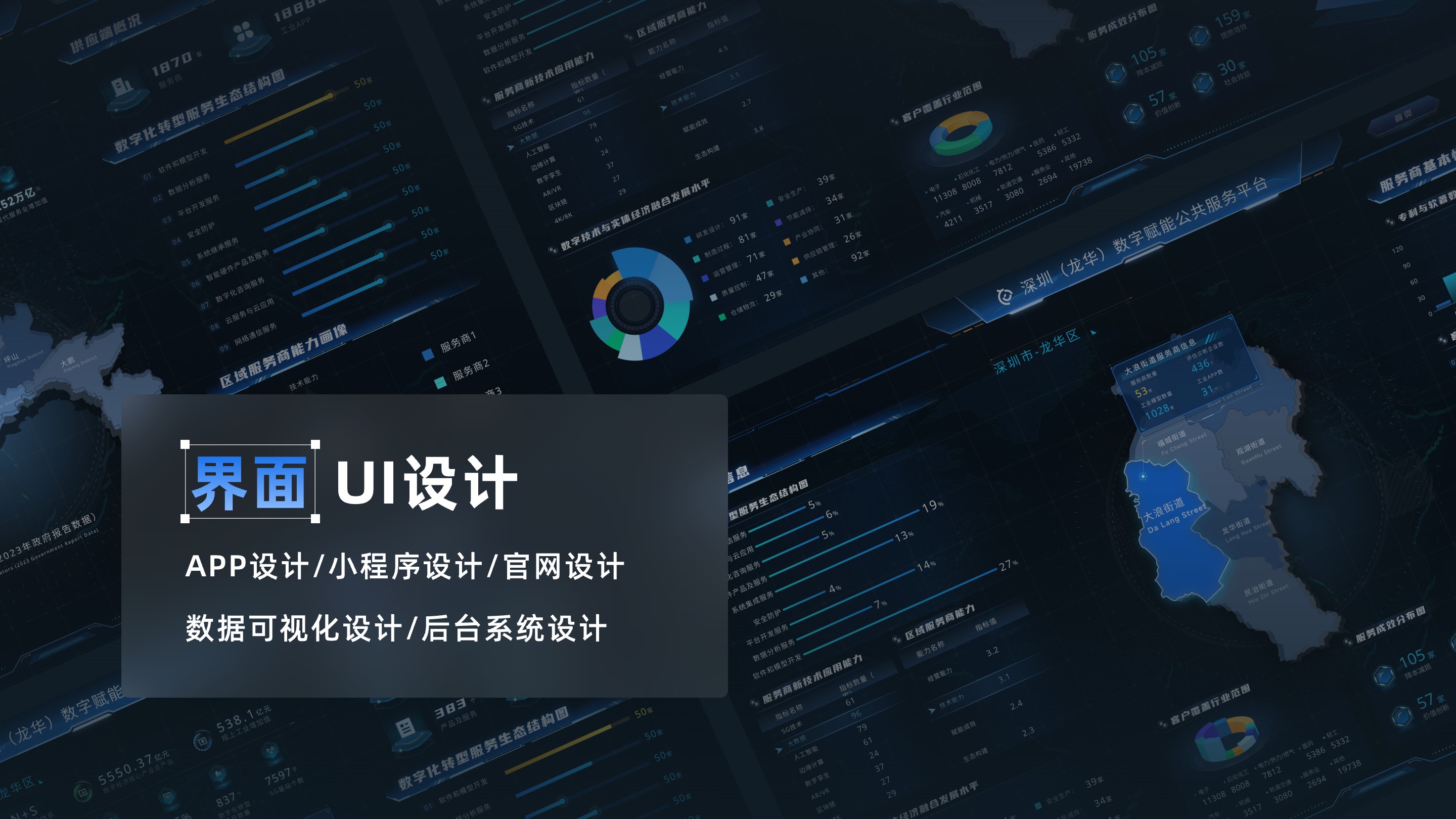 我可以完成一套app，小程序，官网设计，后台系统的ui设计