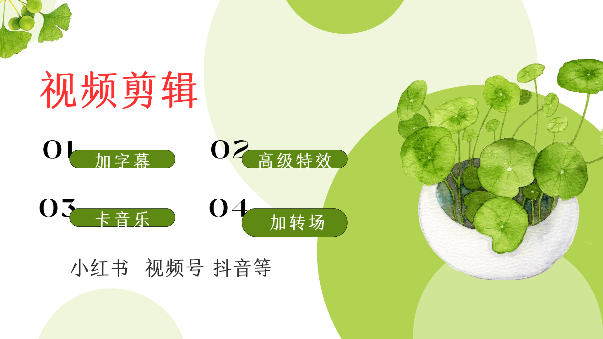 我可以高效、精美的做好一个短视频