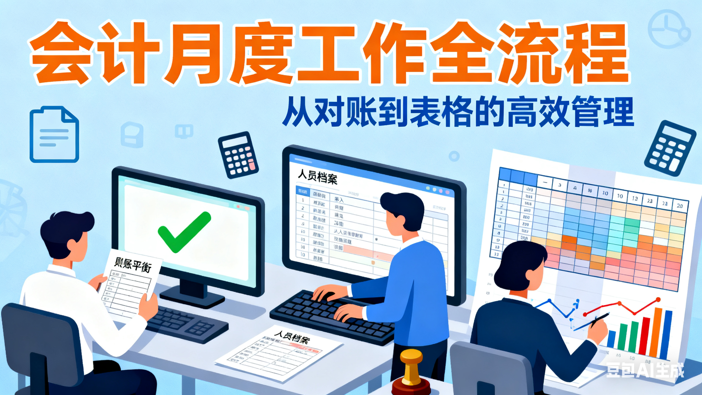 我可以可以核对每月末的线上进2次对账账目工作