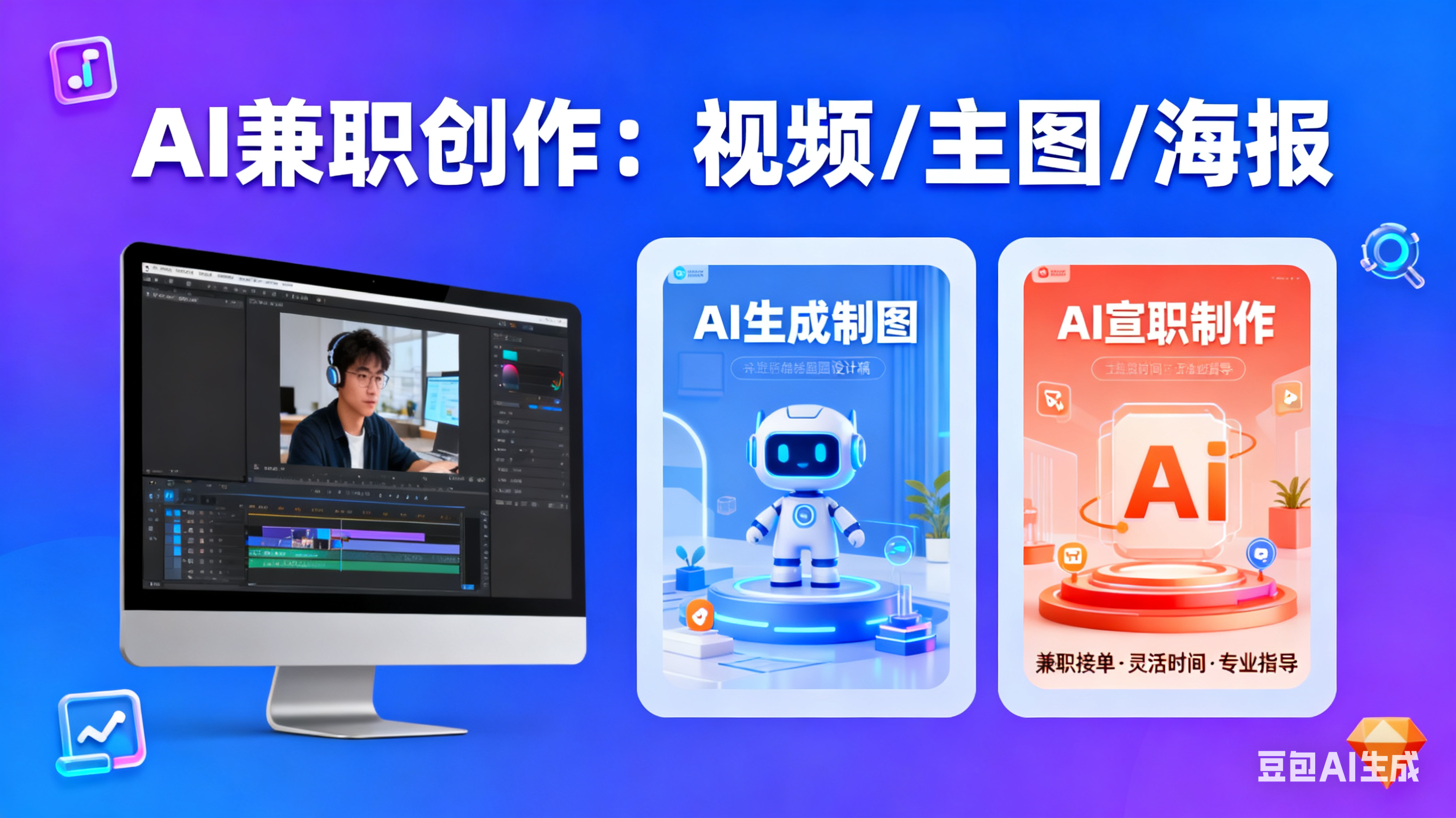 我可以一天内做10张ai主图或10张ai海报或2个ai宣传视频，精通sd，nanobanana，海螺，sora等等