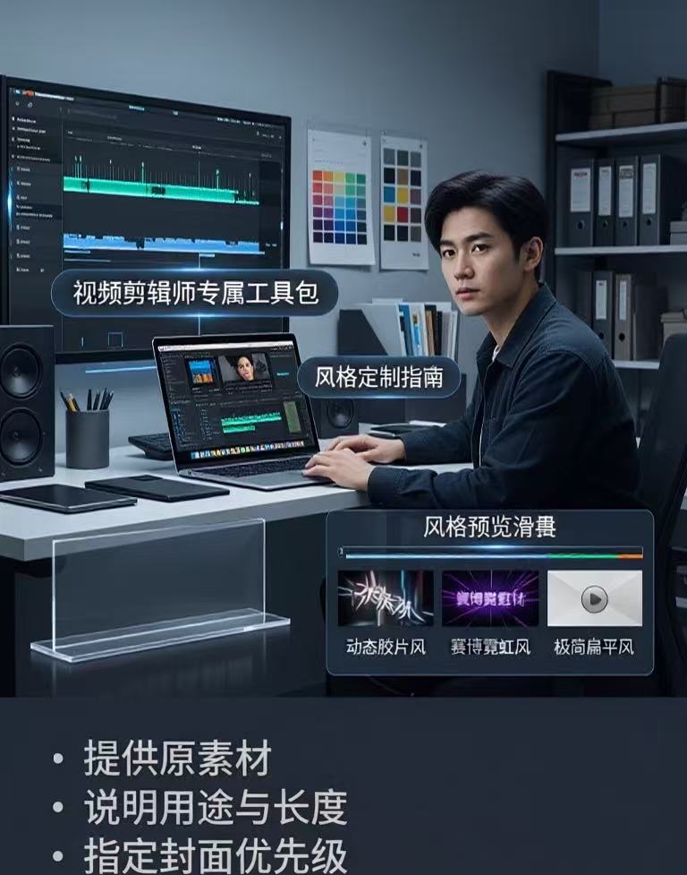 我可以完成3-5分钟的视频剪辑