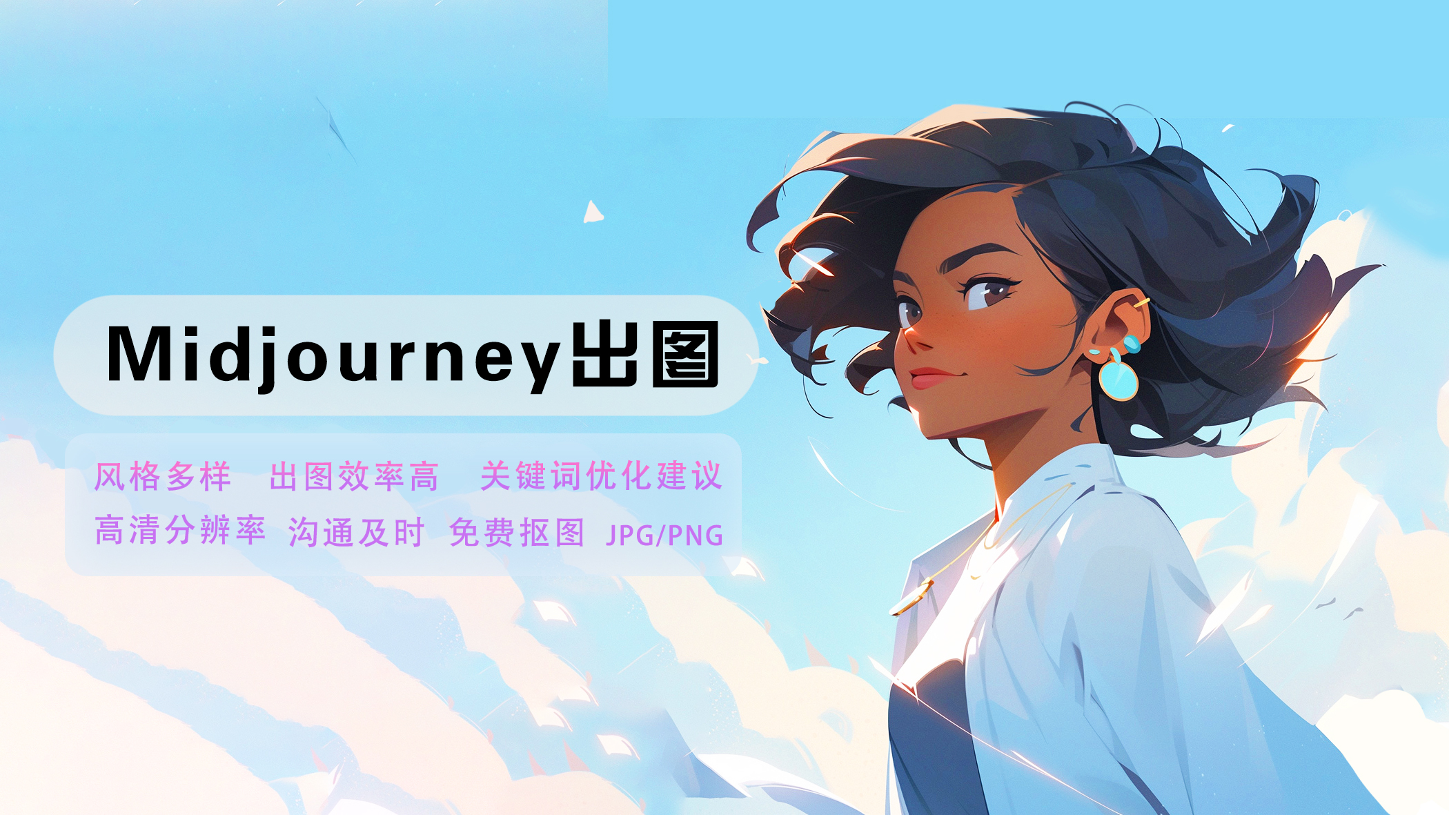 我可以生成一张Midjourney插图
