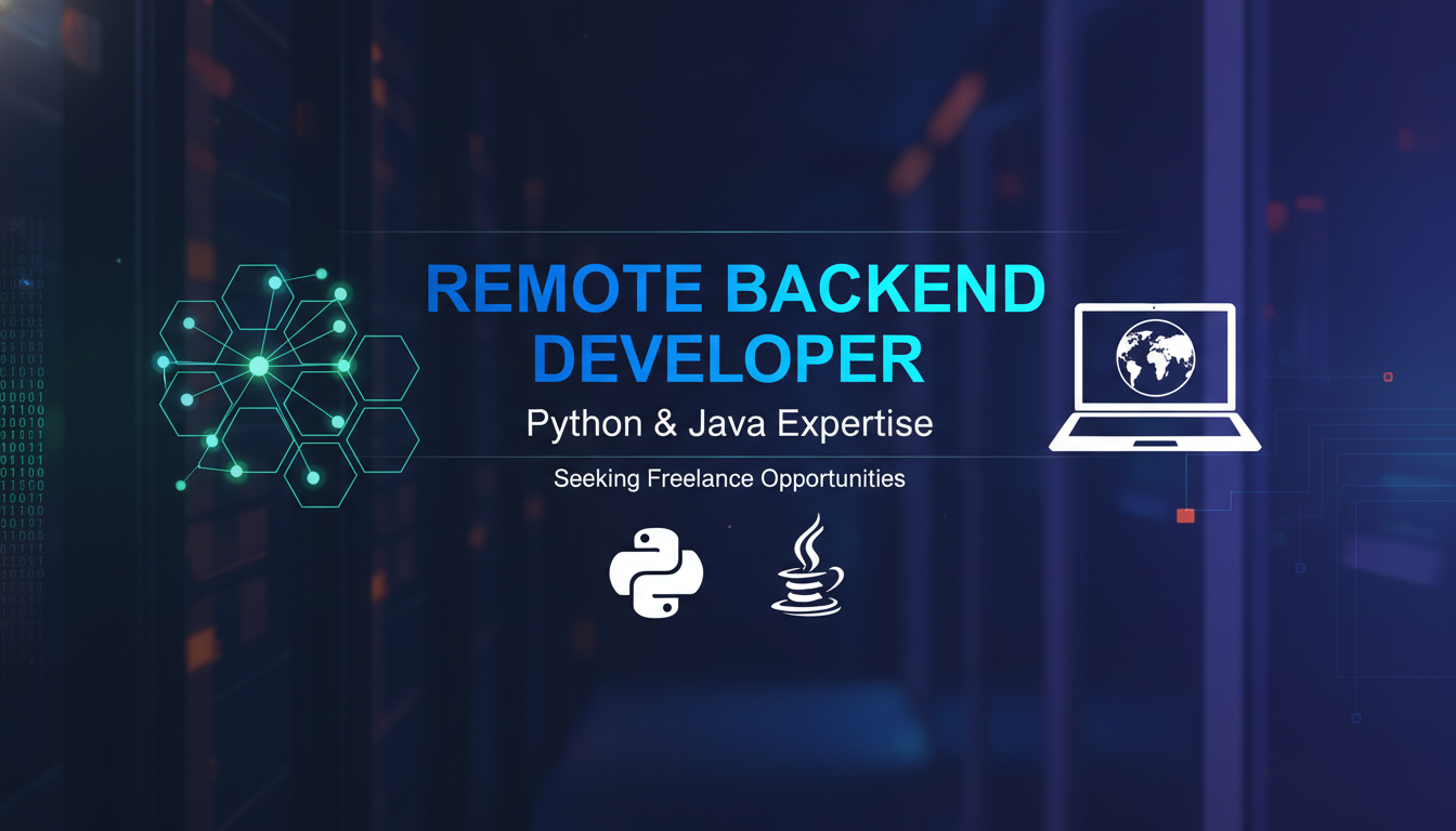 我可以开发1个后端程序