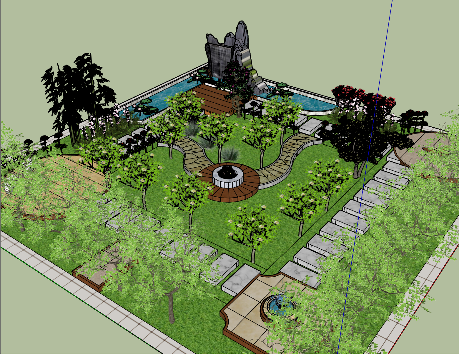 我可以制作室内室外景观园林的草图大师一天内