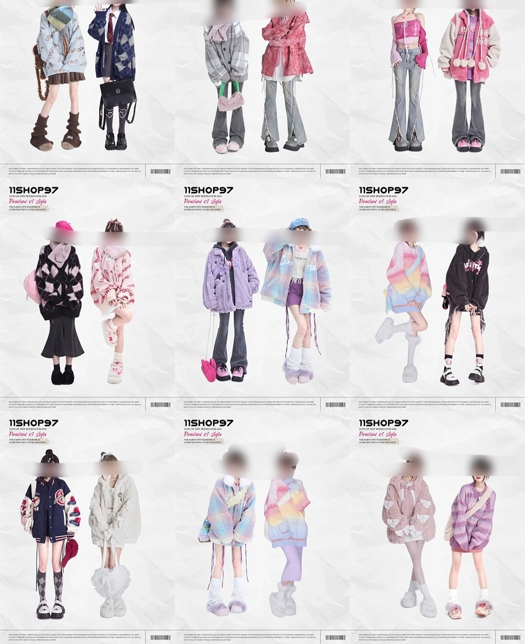 我可以3个主色系，穿着搭配，各种小配饰