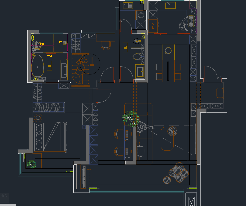 我可以1套CAD施工图