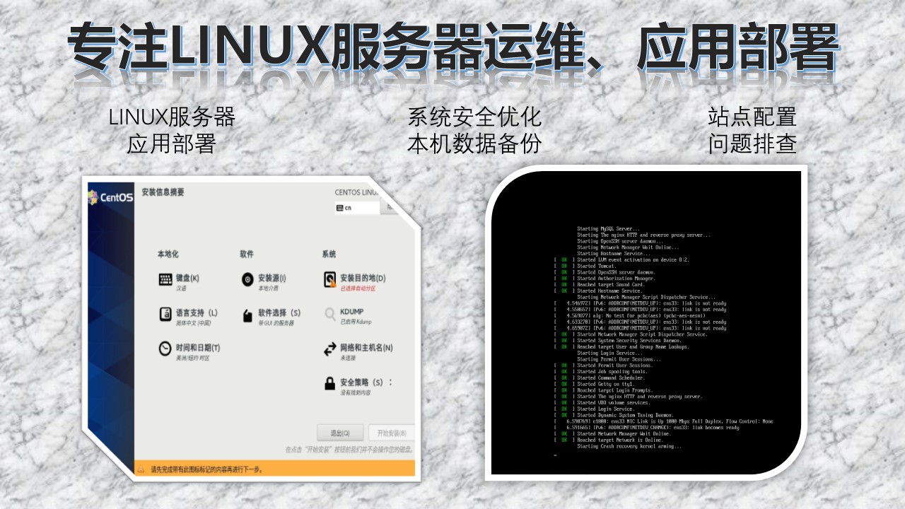 我可以完成1个LINUX服务器应用的部署，1天内交付
