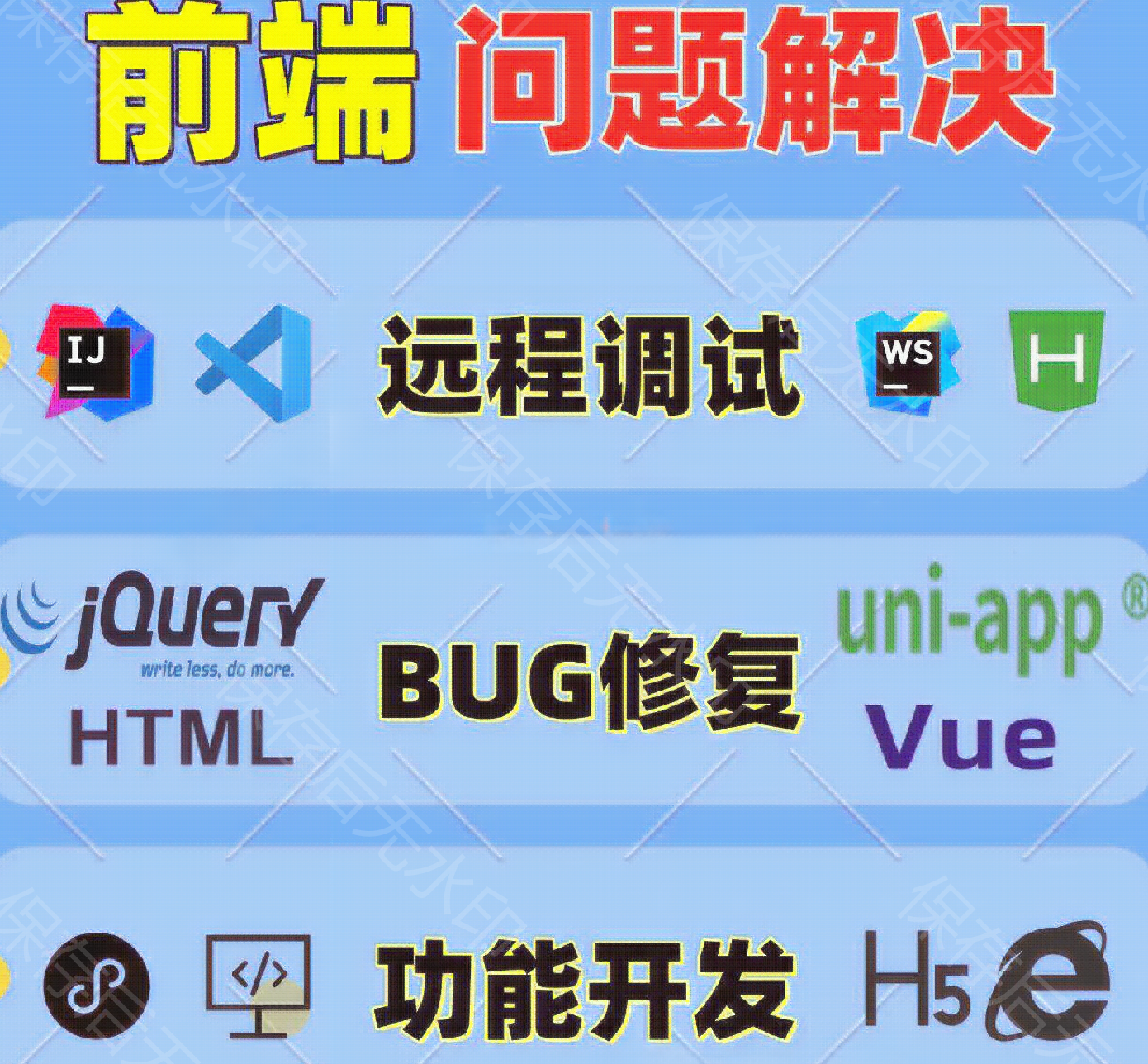 我可以完成微信小程序、uniapp页面100%开发和bug修复
