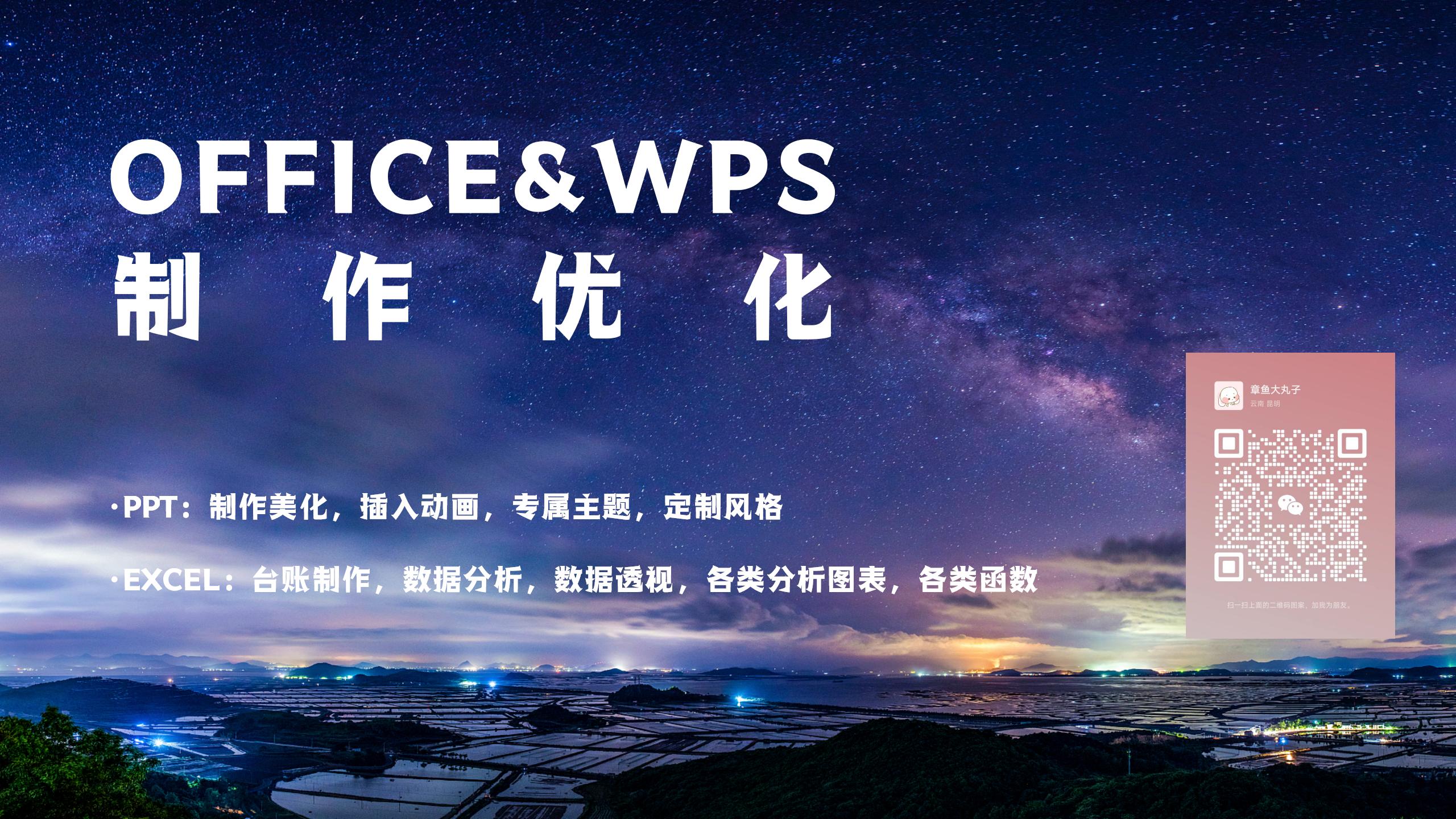 我可以30页内PPT制作优化，Excel台账及数据分析（数据透视，各类图表、函数））