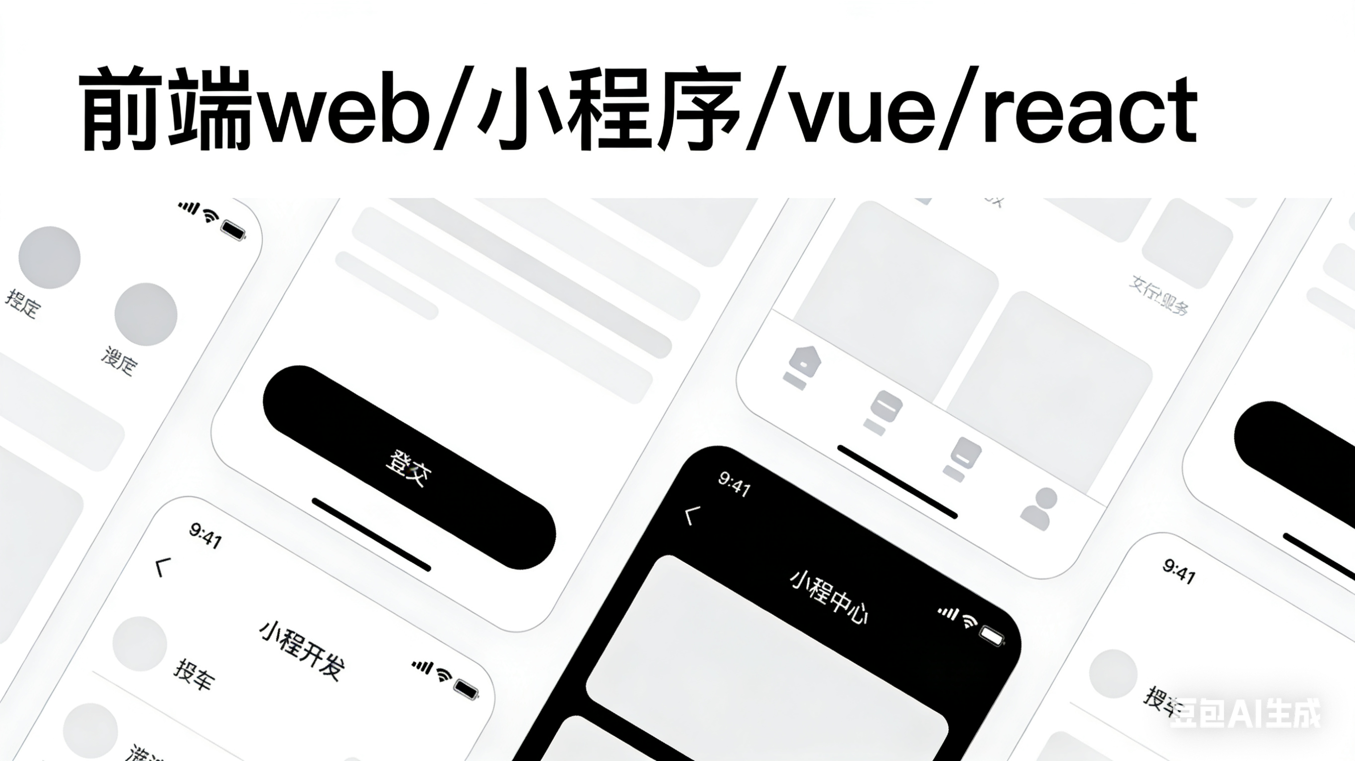 我可以做一个 web前端或小程序