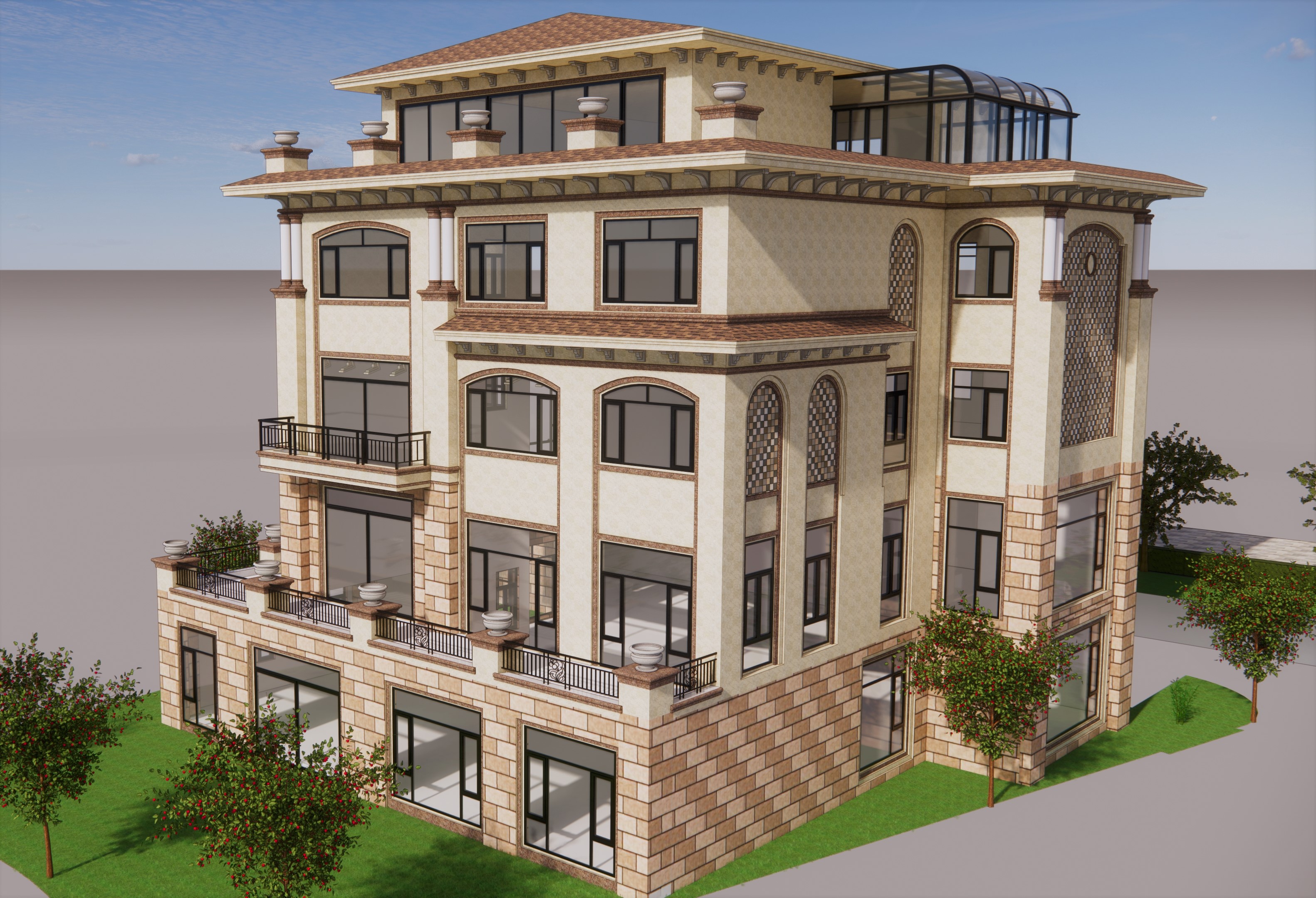 我可以完成SU建模及enscape渲染、lumion渲染，一天内完成